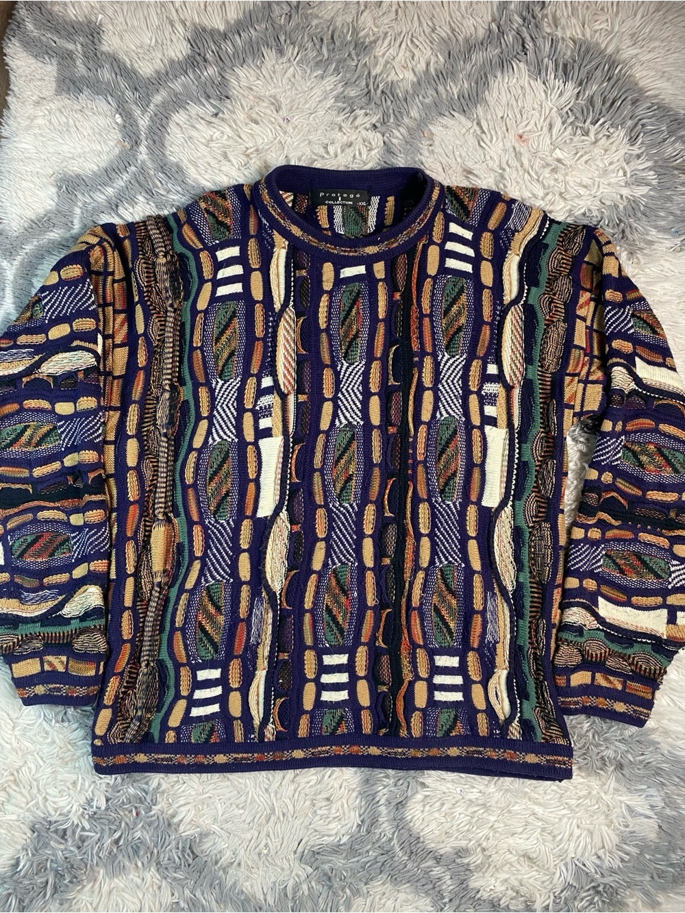 Vintage Protege Coogi Style Sweater Size Men’s XXL  Multicolor